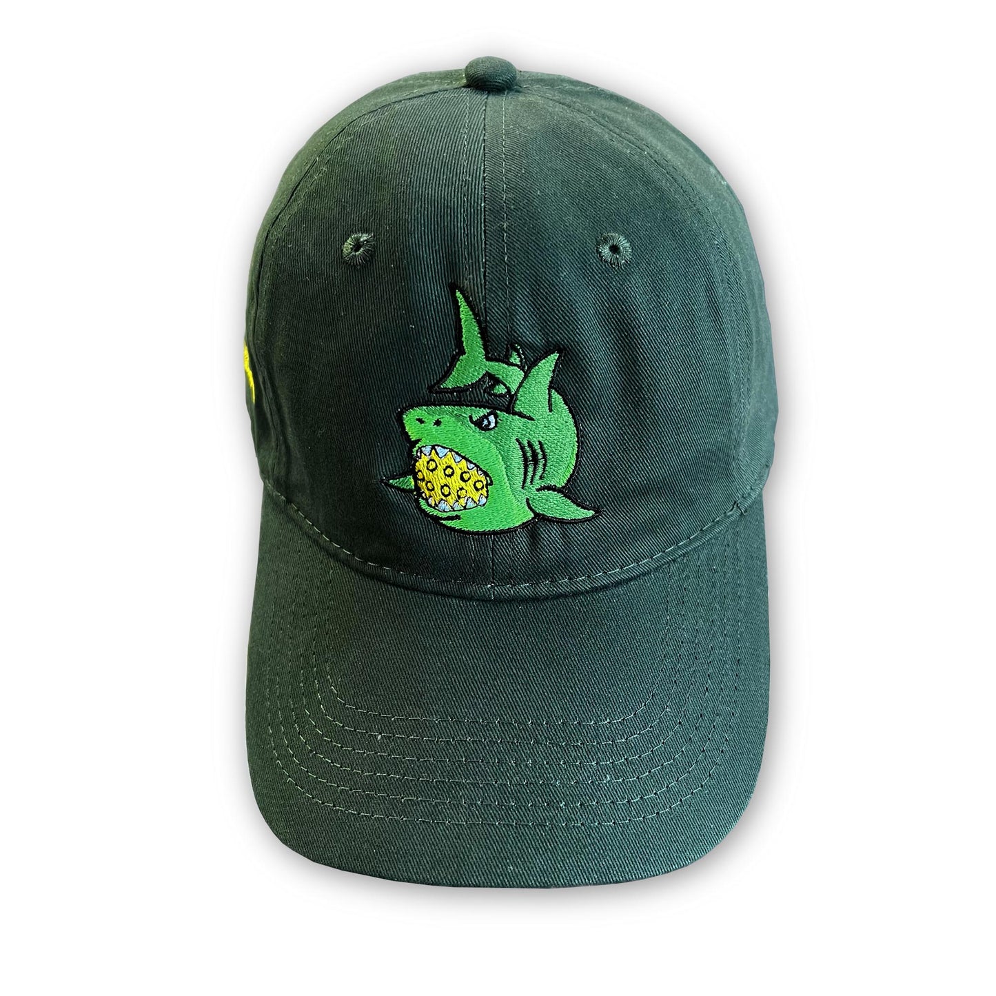 Pickle Shark Brushed Twill Low Profile Cap (unisex) / Hunter Green