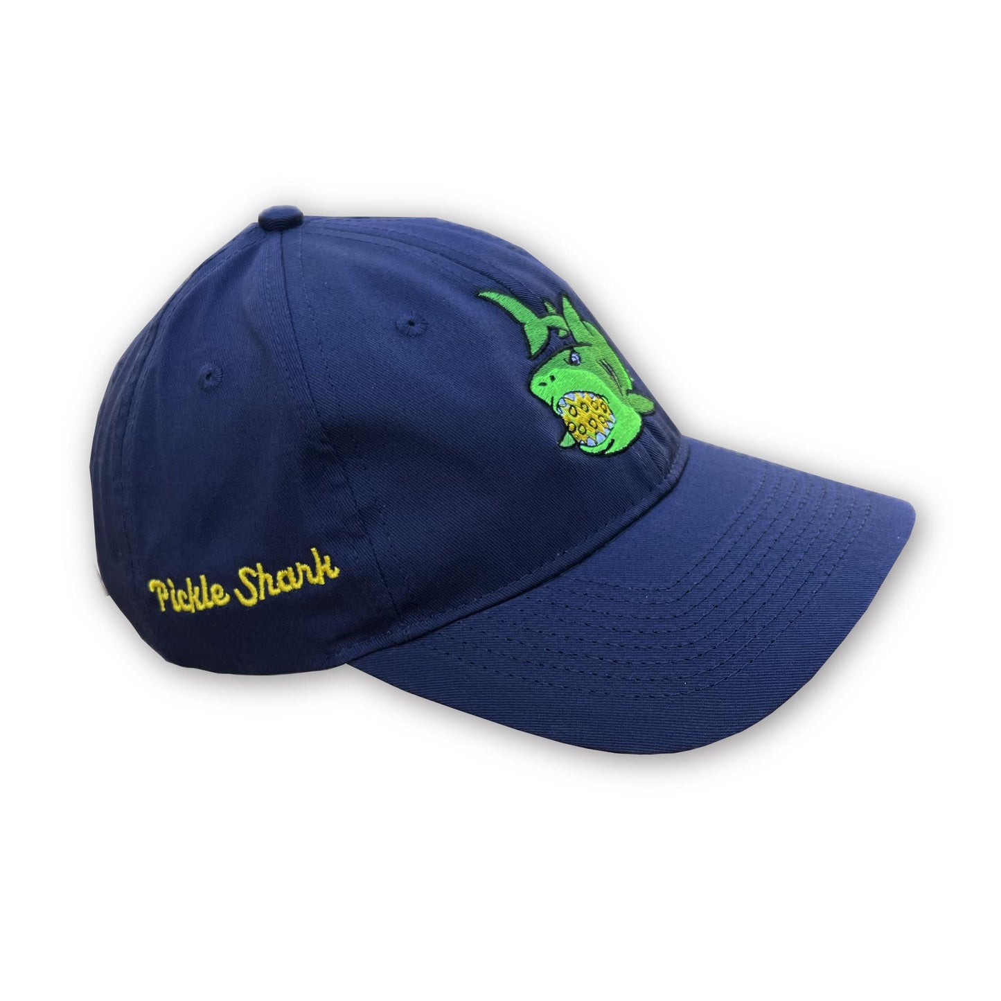 Pickle Shark Six-Panel Unstructured Twill Cap (unisex) / Navy