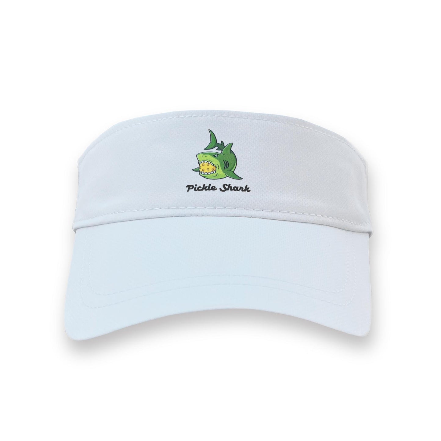 Pickle Shark UPF 50+ Sun Visor (unisex) / White